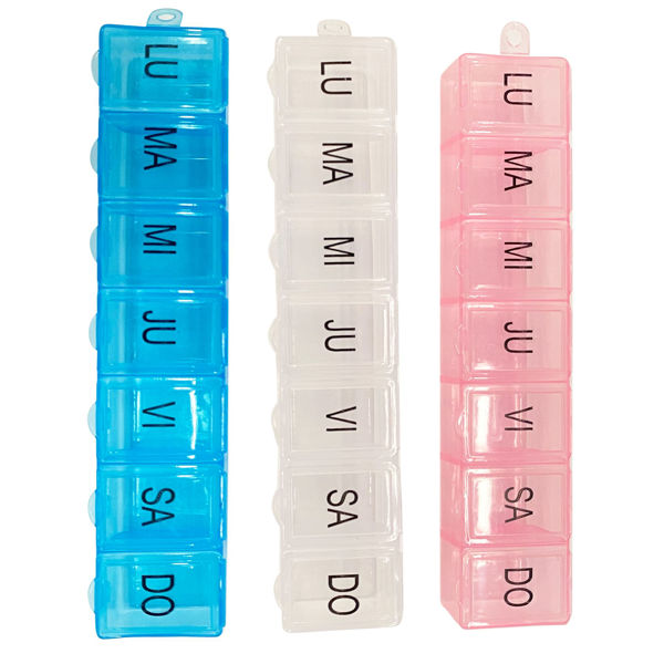 Imagen de Pastillero simple 7 días, PACK x12