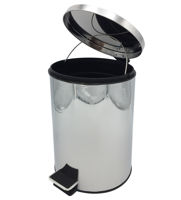 Imagen de Papelera de metal 12L con pedal, en caja