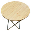 Imagen de Mesa de madera patas de hierro, plegable