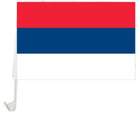 Imagen de Bandera con soporte para auto ROJO AZUL BLANCA