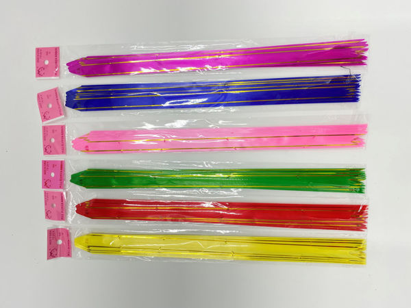 Imagen de Moñitas para armar medianas 34x1.6cm, paquete x200 mismo color, varios colores