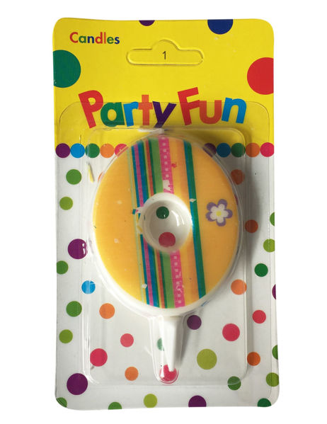 Imagen de Velita diseño color N°0, en blister