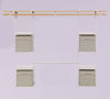 Imagen de Organizador RUBBERMAID, para placard, barra para perchas, estructura para estantes y cajas plegables