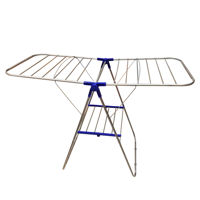 Imagen de Tendedero de ropa de pie, de metal, plegable, con alas