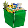 Imagen de Bolsa de TNT reforzado, con clip para carrito, con asas y bolsillo, plegable, pack x2