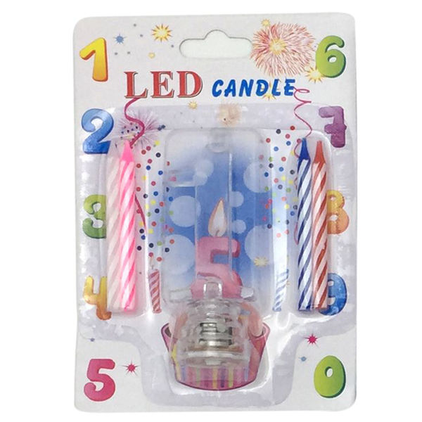 Imagen de Velita led con 4 velitas Nº1, en blister