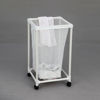 Imagen de Cesto organizador de ropa rectangular, desarmable, con ruedas, en caja