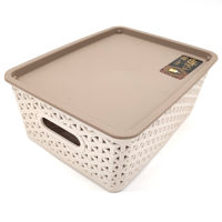 Imagen de Caja organizadora de plástico, con tapa, 20x10x26cm