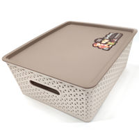 Imagen de Caja organizadora de plástico, con tapa, 29x13x35cm