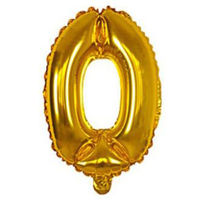 Imagen de Globo metalizado Filippo 16", N°0 dorado, en bolsa