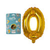 Imagen de Globo metalizado Filippo 16", N°0 dorado, en bolsa