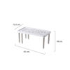 Imagen de Organizador estante de plástico, extensible 34/61x18x15.5cm, en caja