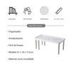 Imagen de Organizador estante de plástico, extensible 34/61x18x15.5cm, en caja