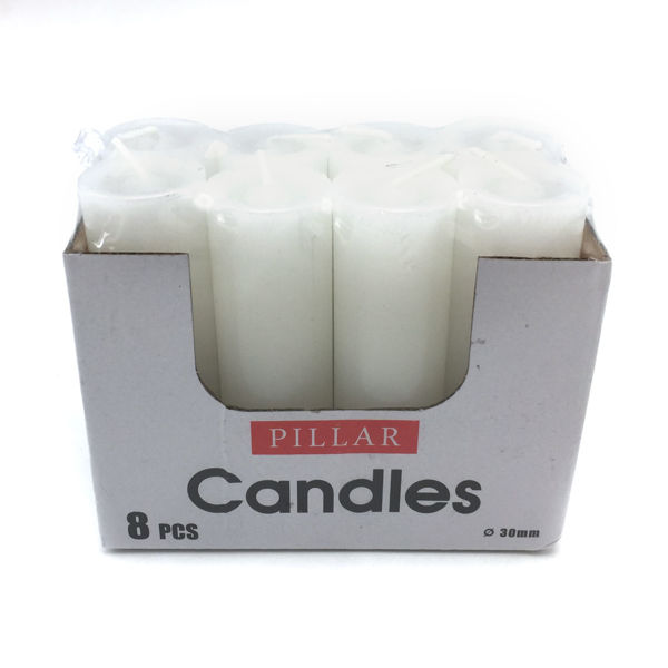 Imagen de Vela blancas x8, en caja