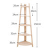Imagen de Mueble esquinero de madera, 5 estantes, en caja