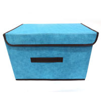 Imagen de Caja organizadora de TNT, plegable con cierre de velcro, varios colores