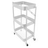 Imagen de Mueble organizador 3 estantes canastos, con ruedas,  BLANCO en caja