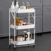 Imagen de Mueble organizador 3 estantes canastos, con ruedas,  BLANCO en caja