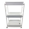 Imagen de Mueble organizador 3 estantes canastos, con ruedas,  BLANCO en caja
