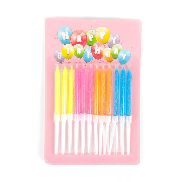 Imagen de Velitas de cumpleaños x12, en blister