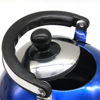 Imagen de Caldera de acero inoxidable 2.5L, mango combinado, en caja, rojo azul negro dorado plateado