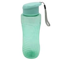 Imagen de Botella deportiva de plástico, boca ancha, con correa, 700ml,  varios colores