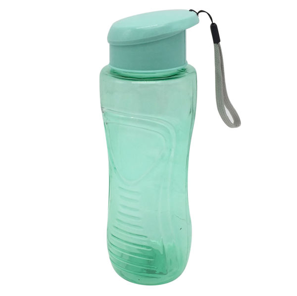 Imagen de Botella deportiva de plástico, boca ancha, con correa, 700ml,  varios colores