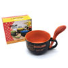 Imagen de Tazón sopero, cazuela con cuchara, de cerámica en caja individual, varios colores