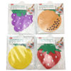 Imagen de Posavasos x2 de PVC, varios diseños de frutas