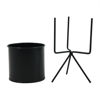 Imagen de Maceta de metal 9cm con soporte, 2 colores