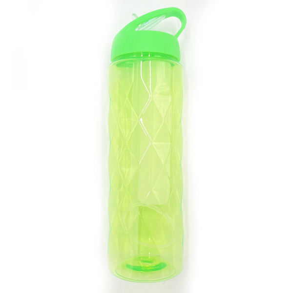 Imagen de Botella deportiva de plástico, con sorbito retráctil, 700ml, con porta hielo, varios colores