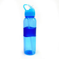 Imagen de Botella deportiva de plástico, con sorbito retráctil, 700ml,  varios colores