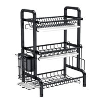 Imagen de Escurridor de platos, de metal, 3 pisos sobre mesada, en caja