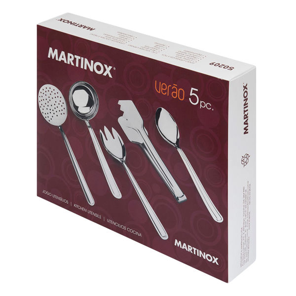 Imagen de Cubiertos para servir x5 acero inoxidable en caja, VERAO MARTINAZZO