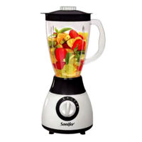 Imagen de Licuadora 1.5L, 4 velocidades con mini procesadora o molinillo de café y semillas, 300W, SONIFER, en caja, 2 colores