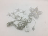 Imagen de Luces led x138 220V, cortina con 12 estrellas luces blancas, con 8 funciones, en caja