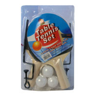 Imagen de Paletas de ping pong con red y 3 pelotas, en blister
