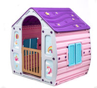 Imagen de Casita para niños STARPLAY, de plástico, 102X109X90, unicornio, en caja