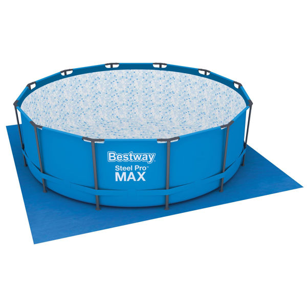 Imagen de Lona de piso de PVC para piscina, Bestway, 396x396, en caja