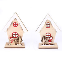 Imagen de Adorno navideño casita de madera, en bolsa