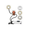 Imagen de Aro de luz 12 LED, con soporte para celular y pinza, en caja