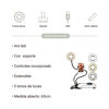 Imagen de Aro de luz 12 LED, con soporte para celular y pinza, en caja