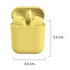 Imagen de Auriculares inalámbricos bluetooth V5.0, i12, AMARILLO