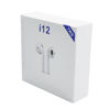 Imagen de Auriculares inalámbricos bluetooth V5.0, i12, BLANCO, en caja