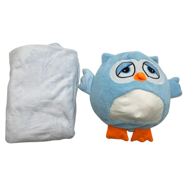 Imagen de Peluche búho, con manta para bebé, varios colores