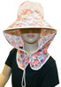 Imagen de Sombrero estampado para dama, con protector de cuello desmontable