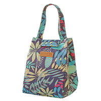 Imagen de Bolsa lunchera de tela, aislante térmico, plegable con velcro