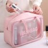 Imagen de Neceser de PVC transparente con 2 asas WASH BAG, varios colores