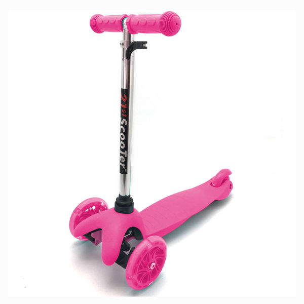 Imagen de Tripatín ruedas delanteras con luz, ROSADO en caja