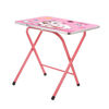 Imagen de Mesa y silla plegable, madera y metal ROSADO, varios diseños en caja